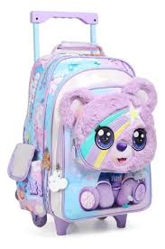 Sac à dos scolaire avec chariot Chimola BT171 Bear 16 pouces