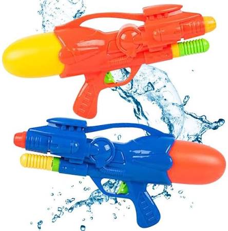 Grand pistolet à eau à pompe avec jet puissant pour enfants