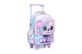Sac à dos à roulettes Chimola 12 pouces Bear BT169 pour maternelle