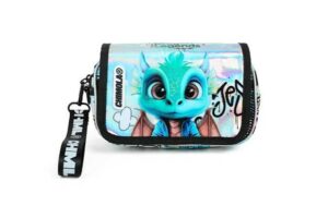 Trousse à crayons Chimola Cute Dragon BT218 avec motif dragon et fermeture zippée